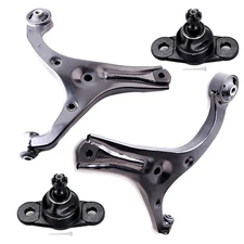 4x Front Lower Control Arms Ball Joint For 06-11 Hyundai Accent Kia Rio5 K500015