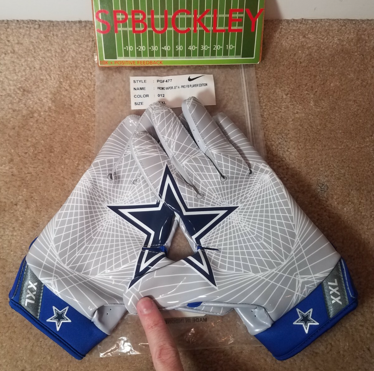 NIKE VAPOR JET 4 NFL DALLAS COWBOYS #88 DEZ BRYANT CUSTOM FOOTBALL