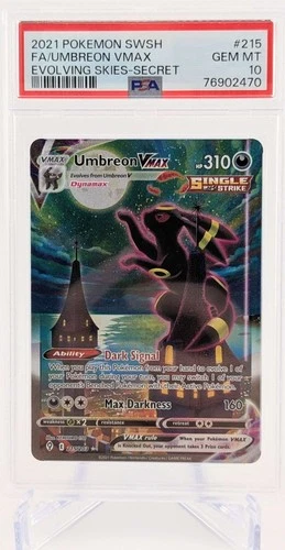 Pokemon 2021 Umbreon VMAX 215/203 Alt Art Evolving Skies GEM MINT PSA 10