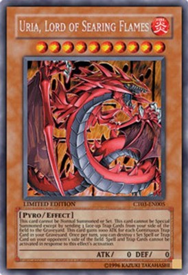 Damaged Uria, Lord of Searing Flames - CT03-EN005 - Secret Rare - Limited Editio