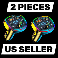 Bluetooth Adapter for Car, Wireless FM Radio Transmitter - Car Pd charger