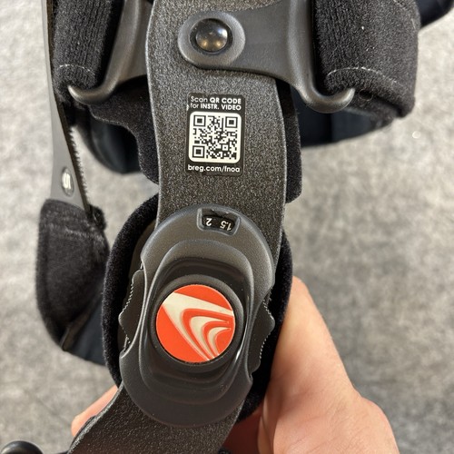 Breg Fusion seitliche OA linke Kniebandage groß schwarz Klett verstellbar - Bild 4 von 8