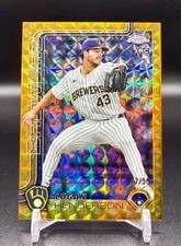 LOGAN HENDERSON (RC)  2025 Topps Chrome Update #USC65 Geometric Gold /50 BREWERS
