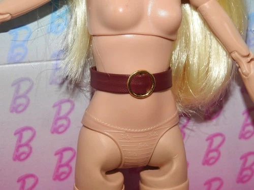 MIX & MATCH BARBIE DOLL CLOTHES #AUG184 LEATHER LOOK BELT