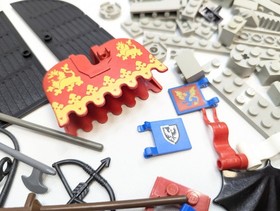 Lego Castle Lot Bundle Knights Knights Flags Parts 6080 6081 6074 6073