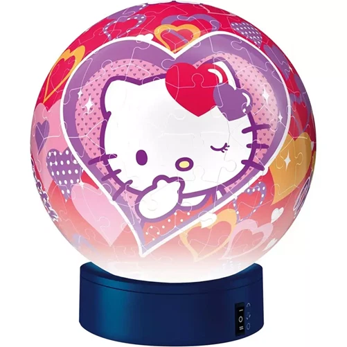 HELLO KITTY PUZZLE BALL RAVENSBURGER LAMPADA NOTTURNA 96 PEZZI 12CM - Immagine 2 di 4