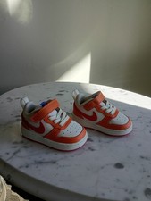 NIKE Court Borough Low 2 SE Sneakers SHOES BQ5453-119 Kids Toddler Sz 4C EX COND
