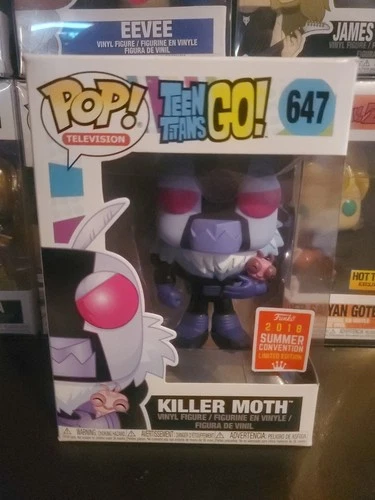 Funko Pop Killer Moth 647 Convention Exclusive Teen Titans Go DC w/ FreeShipping