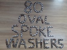 80 rondelle ovali vintage cerchio capezzolo raggi 13,5 x 7,5 mm foro 4,1 mm