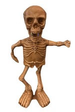 Bailando Animado Esqueleto Giro y Grito 15.5" Alto Ojos Verdes Halloween