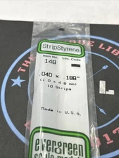 Evergreen Scale. Polystyrene. 14" 148 .040 X .188 (10)