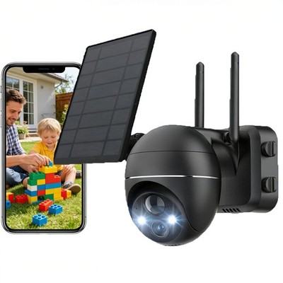 Solar Kamera FUNK ÜBERWACHUNGSKAMERA Outdoor WLAN WIFI IP CAMERA Set AUßEN