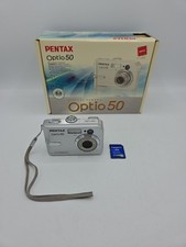 Pentax Optio 50L Digital Camera 5.0 Mega Pixel Silver Vintage Retro Y2K Boxed 