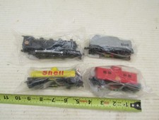 Fletcher Barnhardt  White HO Scale Shell Oil Promo Locomotive Train Set Of 4