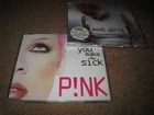 PINK YOU MAKE ME SICK AND MOST GIRLS USED NOUGHTIES POP UK CD SINGLES.