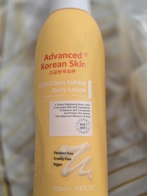 Advanced Korean Skin Bright & Moisture Body Brightening & Exfoliating lotion