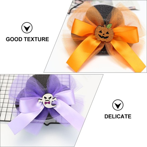 2 PCS Pumpkin Topper Child Halloween Hat Headdress Funny Headwear - Picture 2 of 12
