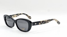 NEW KATE SPADE CLARETTA/P/S WR7M9 BLACK HAVANA AUTHENTIC SUNGLASSES 53-16