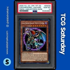 2020 YU-GI-OH! TOCH COLLECTORS RARE #TOCH-EN030 CHAOS EMP DRAGON ENV END PSA 10