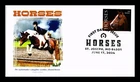 US COVER HORSES FIRST DAY ISSUE PANDA CACHET