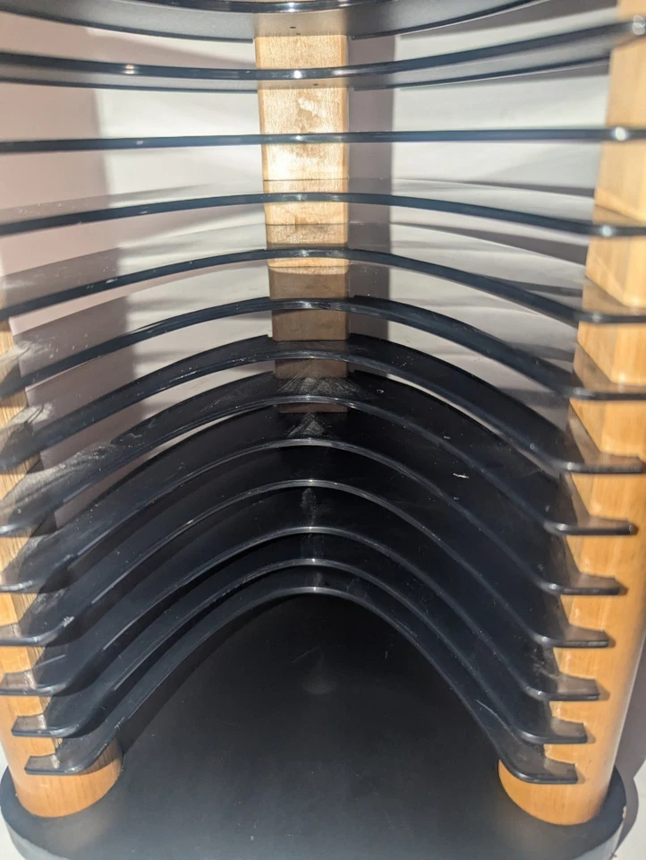 Atlantic Wood Blue 20 CD Tower Rack Holder Organizer Classic Y2K  - Image 4 of 4