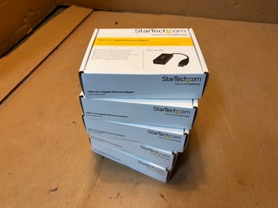 Lot of 5 StarTech USB 3 Type A to Gigabit Ethernet NIC Network Adapter