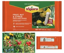 4.2 lb All Season Fertilizer Spike 16-4-8 NPK Fruit, Nut, Citrus Trees, 15 Spike