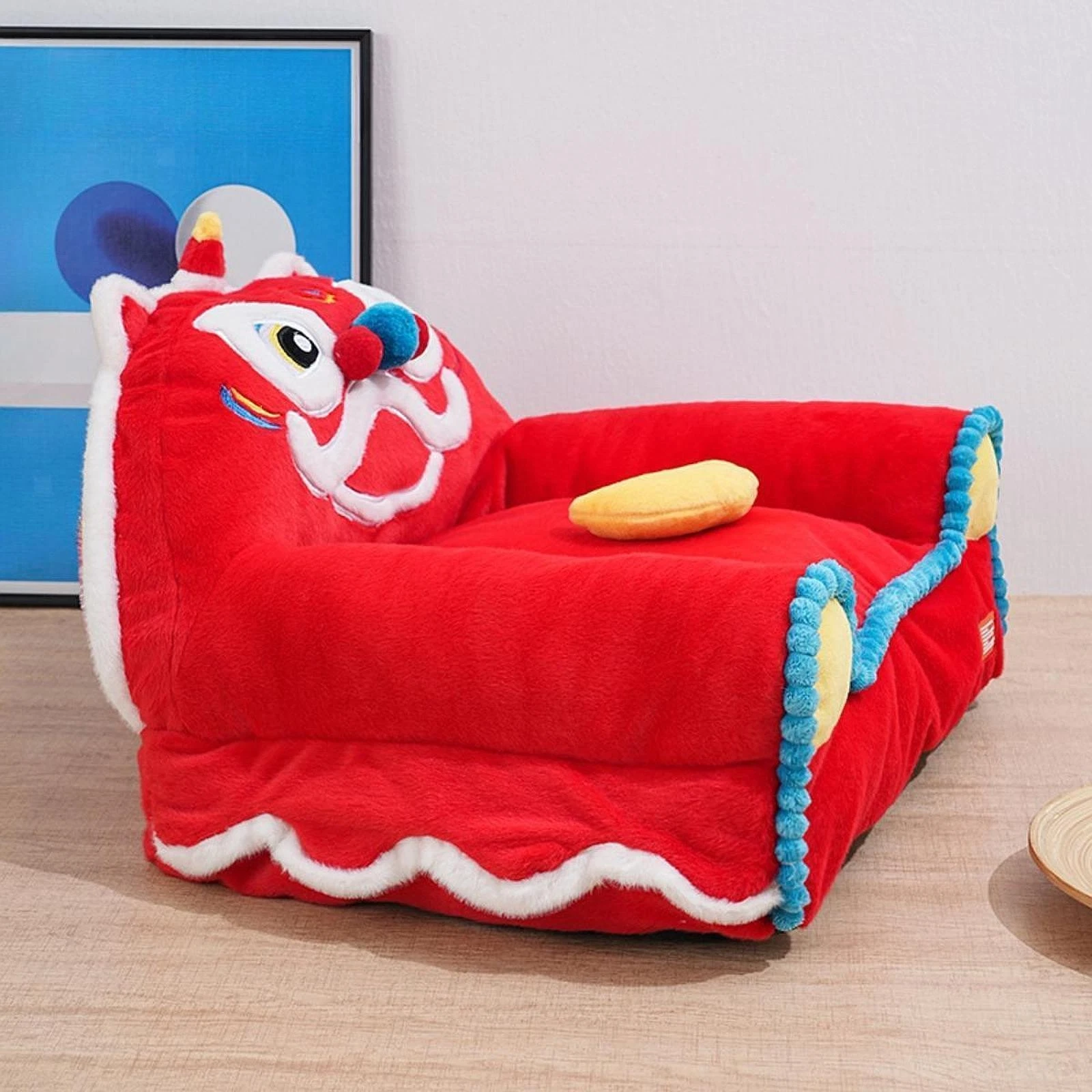 Cat Bed Pets Accessories Hideout Decorative Portable Anti Slip Pet Couch Bed