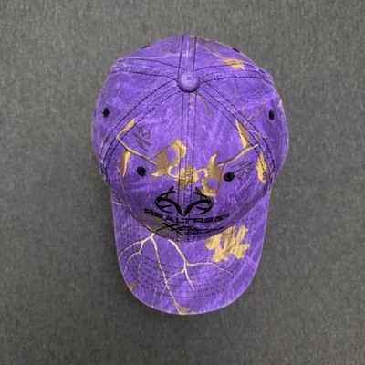 Realtree Xtra Hat OSFA Purple Camo Signatures Adjustable Dad Cap