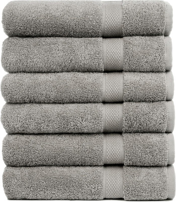 Pleasant Home Bath Towels Set of 6 (24  X 50 ) 100% Cotton, 515 GSM | Lightweigh