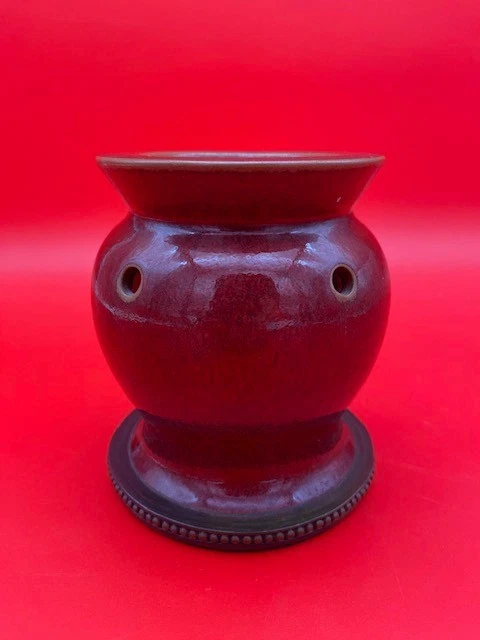 Calentador de cera de vela PartyLite Barn rojo marroquí especias té luz Foto 2 de 4