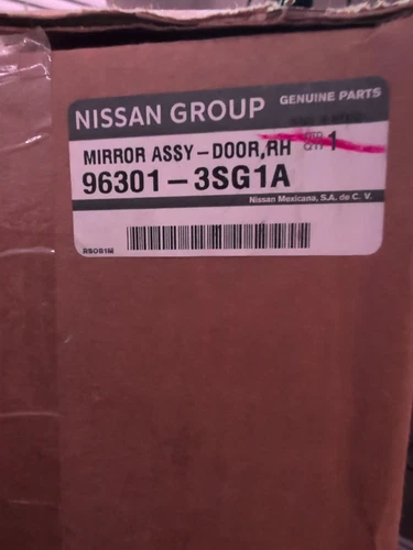 96301-3SG1A Passengers Side Mirror Assembly 2013-2019 Sentra Heated Manual