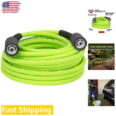 #ad Heavy Duty 3600 PSI 50ft Pressure Washer Hose Extreme Flex Zillagreen Polymer $161.99