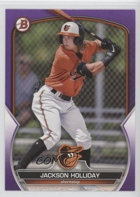 2023 Bowman Prospects Purple /250 Jackson Holliday #BP-20 4f5