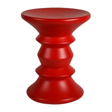Taburete de Madera Eames Silla Taburete Rojo Productos de Reproducción Genérica Totalmente Montado