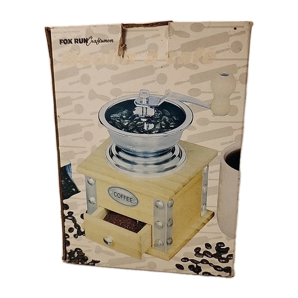 Molinillo de café tradicional de Fox Run Craftmen Nuevo de Lote Antiguo Foto 2 de 4