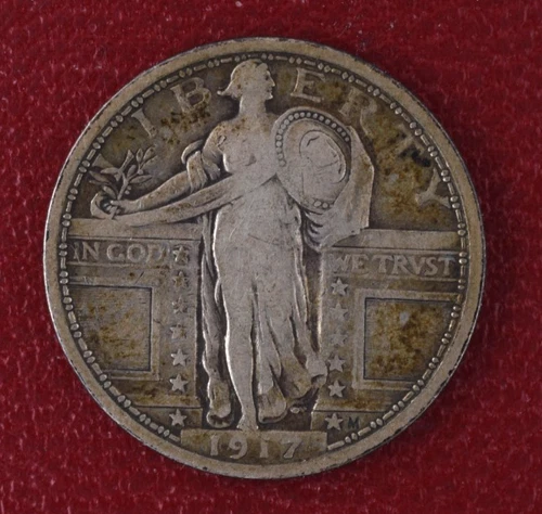 1917-P US Standing Liberty Silver Quarter Type 1