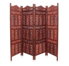 FOLDING ROOM DIVIDER PARTITION WALL PRIVACY SCREEN SEPARATOR PARAVENT HAND MADE