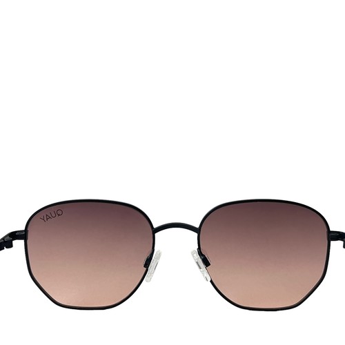 Quay Australia Big Time Sonnenbrille schwarz braun bis orange rund - Bild 7 von 10