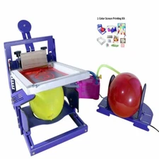 High Quality One Color Screen Printing Machine for Ballon Complete set Brand New