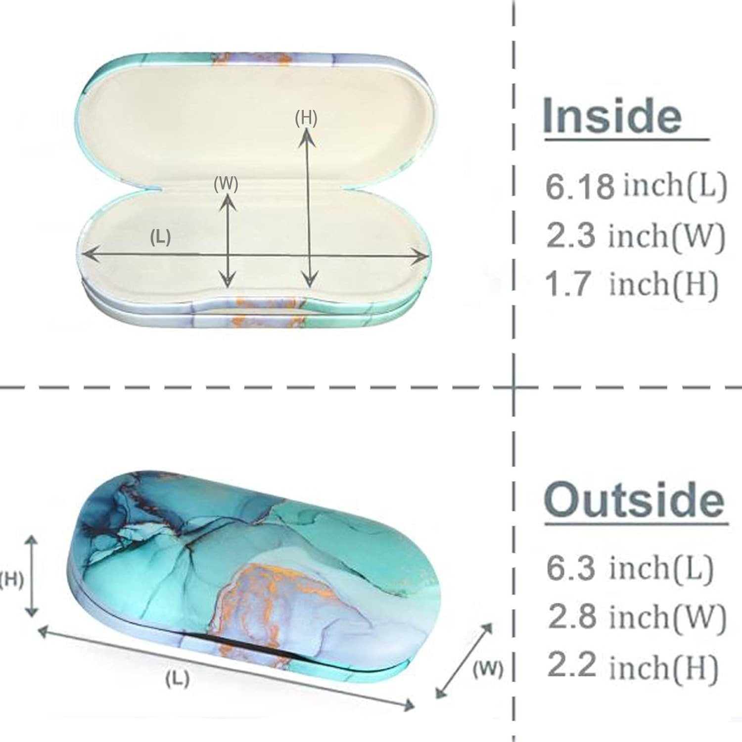 Contact Lens Case, Contact Case Kit, 2 in 1 Double Sided Portable Contact Lense