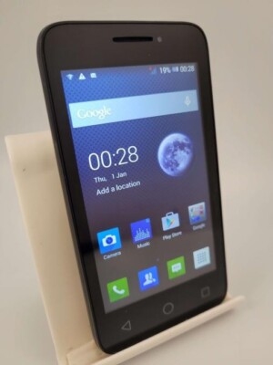 Alcatel Pixi 3 4 4013x schwarz entsperrt 4GB 512MB RAM Android Smartphone