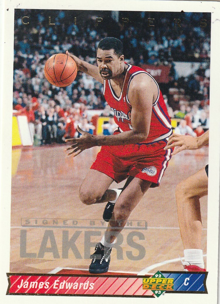 FREE SHIPPING-MINT-1992-93 Upper Deck James Edwards #84