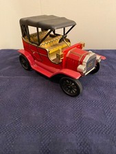 Rare Takatoku Toys Tin 1909 Ford Touring Car, Made in Japan Battery Operated