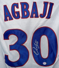 Ochai Agbaji Signed Autographed Kansas Jayhawks Adidas Jersey PSA/DNA COA