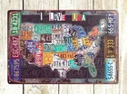 American map car license plates tin metal sign cool  home decor