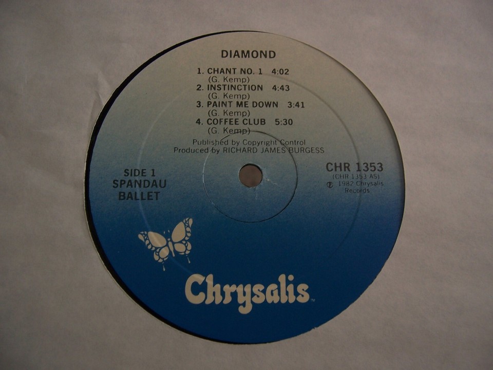 80s synth pop LOT of early SPANDAU BALLET (2) US CHRYSALIS BOTH PROMO