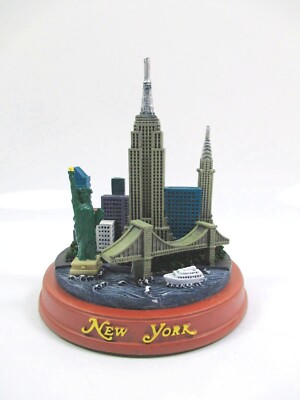 New York Modell Holz Base Liberty Freedom Tower Hudson Brooklyn Bridge