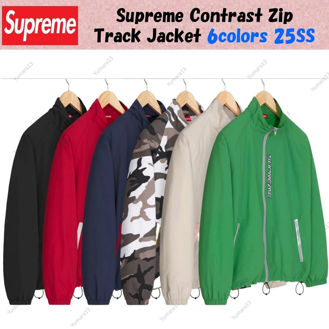 Supreme Contrast Zip Track Jacket 6colors 25SS | eBay Supreme Contrast Zip Track Jacket 6colors 25SS | eBay