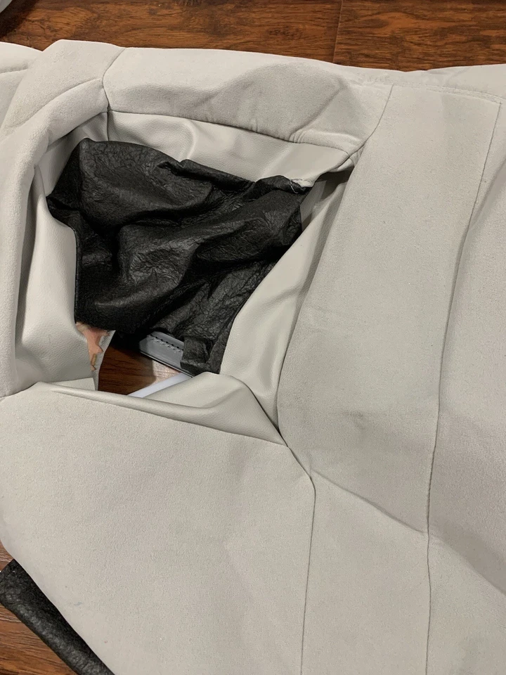 Chevy Silverado 2007 doble cabina segunda fila cubiertas de asiento de banco - cubiertas de tela gris OEM Foto 4 de 4